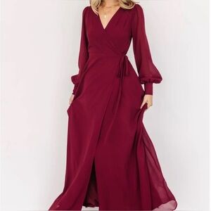 NWT Baltic Born Burgandy Lydia Dress